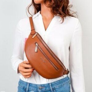 Kate Spade Tan Leather Crossbody Bag